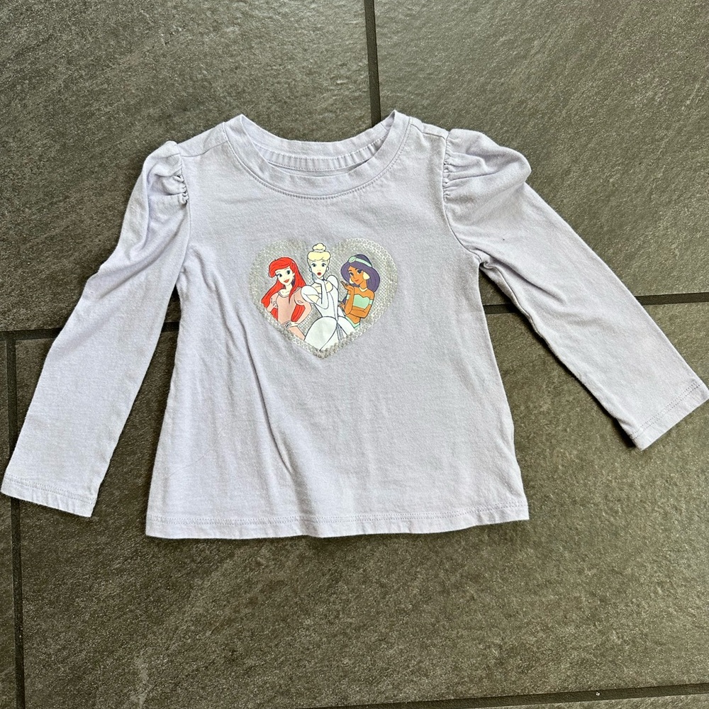 GapXDisney Toddler Girl Long Sleeve Shirts - Set of 3 - Picture 10 of 14